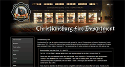 Desktop Screenshot of christiansburgfd.org