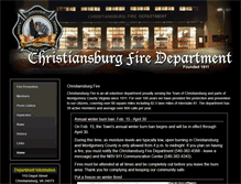 Tablet Screenshot of christiansburgfd.org